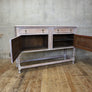 Vintage Rustic Bleached Oak Sideboard - 1911c