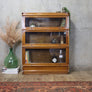 vintage_antique_oak_barristers_bookcase_cabinet