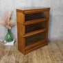 vintage_antique_oak_barristers_bookcase_cabinet