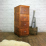 Edwardian Oak 4 Drawer Filing Cabinet
