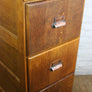 Edwardian Oak 4 Drawer Filing Cabinet