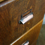 Edwardian Oak 4 Drawer Filing Cabinet
