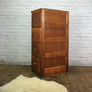 Edwardian Oak 4 Drawer Filing Cabinet