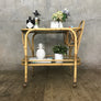 Vintage Boho Tiki Drinks Trolley Bar Cart