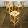 Vintage Maple School Laboratory Stools