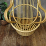 vintage_boho_bamboo_cane_swivel_egg_rocking_chair