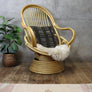 vintage_boho_bamboo_cane_swivel_egg_rocking_chair