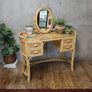 Vintage Boho Rattan & Bamboo Dressing Table - 1510b