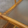 Vintage Boho Bamboo Drinks Trolley Bar Cart - 1602a