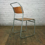 Vintage Industrial School Stacking Chairs - GREY x 1 (8 available)