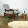 Mid Century Teak Reclining Armchair