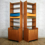 Danish Teak Modular Wall Unit Shelving #2 Orange