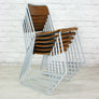 6 Vintage School Stacking Chairs