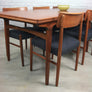 Mid Century Danish Teak Extending Draw Leaf Dining Table