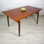 Mid Century Danish Teak Extending Draw Leaf Dining Table
