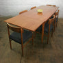 Danish Mid Century Teak Extending Draw Leaf Dining Table