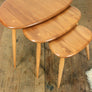 Vintage Elm & Beech Ercol Pebble Nest of Tables