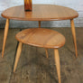 Vintage Elm & Beech Ercol Pebble Nest of Tables