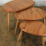 Vintage Elm & Beech Ercol Pebble Nest of Tables