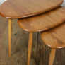 Vintage Elm & Beech Ercol Pebble Nest of Tables
