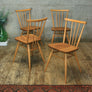 X4 Set of Four Vintage Ercol Model 391 Chairs -1308e