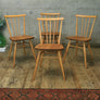 X4 Set of Four Vintage Ercol Model 391 Chairs -1308e