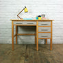 Vintage school beech rough luxe school desk
