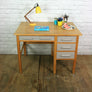 Vintage school beech rough luxe school desk