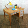 Vintage school beech rough luxe school desk