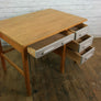 Vintage school beech rough luxe school desk