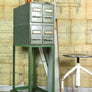 Vintage Industrial French Steel Medical Filing/Index Cabinet