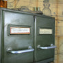 Vintage Industrial French Steel Medical Filing/Index Cabinet