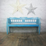 Vintage Hungarian Painted Rustic Country Settle Bench