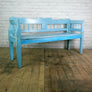 Vintage Hungarian Painted Rustic Country Settle Bench