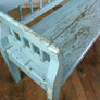 Vintage Hungarian Painted Rustic Country Settle Bench
