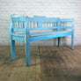 Vintage Hungarian Painted Rustic Country Settle Bench