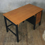 Mid Century Oak Painted School Desk