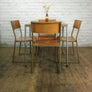 Vintage Industrial School Cafe Stacking Tables