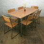 Vintage Industrial School Cafe Stacking Tables