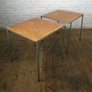 Vintage Industrial School Cafe Stacking Tables