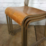 8 Vintage Industrial School Stacking Chairs