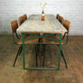 Vintage Industrial Folding Cafe Beer Tables