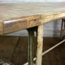 Reclaimed Cast Iron Industrial Dining Table - Retail / Shop Display.