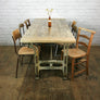 Reclaimed Cast Iron Industrial Dining Table - Retail / Shop Display.