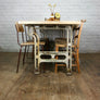 Reclaimed Cast Iron Industrial Dining Table - Retail / Shop Display.