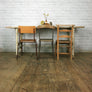 Reclaimed Cast Iron Industrial Dining Table - Retail / Shop Display.