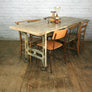 Reclaimed Cast Iron Industrial Dining Table - Retail / Shop Display.