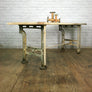 Reclaimed Cast Iron Industrial Dining Table - Retail / Shop Display.