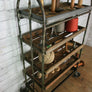 Vintage Industrial Factory Shoe Rack Trolley #1 – Retail Shop Display