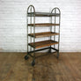 Vintage Industrial Factory Shoe Rack Trolley #1 – Retail Shop Display
